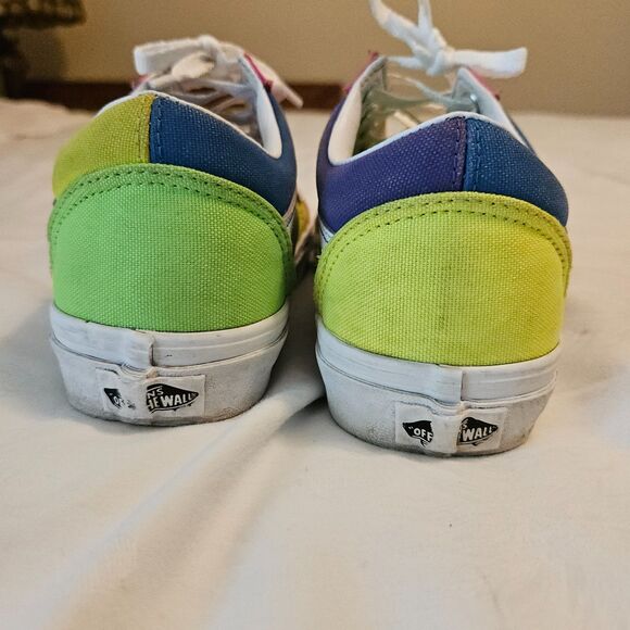 VANS Color Block Old Skool Sidestripe Low Top Casual Sneakers - Size 7.5 - Picture 5 of 8